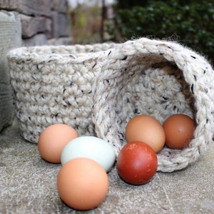 Nesting Basket Set, Rustic Farmhouse Basket, Storage Basket, Stacking Baskets, Catch All Baskets, Gifts for the Home, Rustic Baskets, Basket