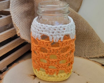 Mason Jar Acogedor, Cubierta de tarro de masón de tamaño de un cuarto de galón, Idea de regalo de comida, Vela de tarro de masón, Decoración de patio, Porta utensilios de tarro de masón, Jarrón de tarro de masón