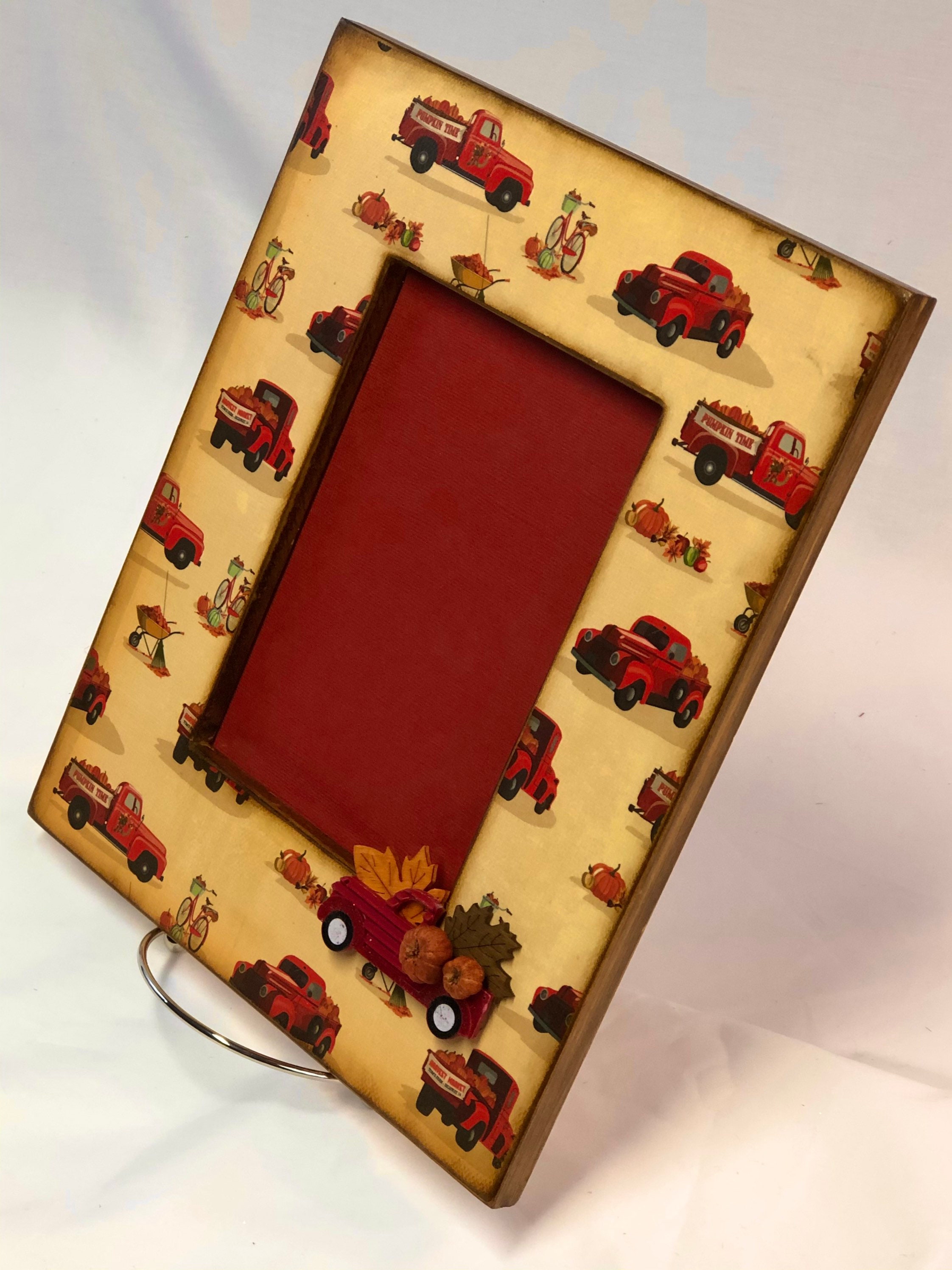 Red Fall Frame Little Red Truck Fall Frame - Etsy