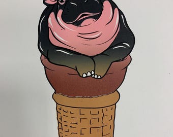 Moo Dang Delicious , 3-color screen print on Stonehenge