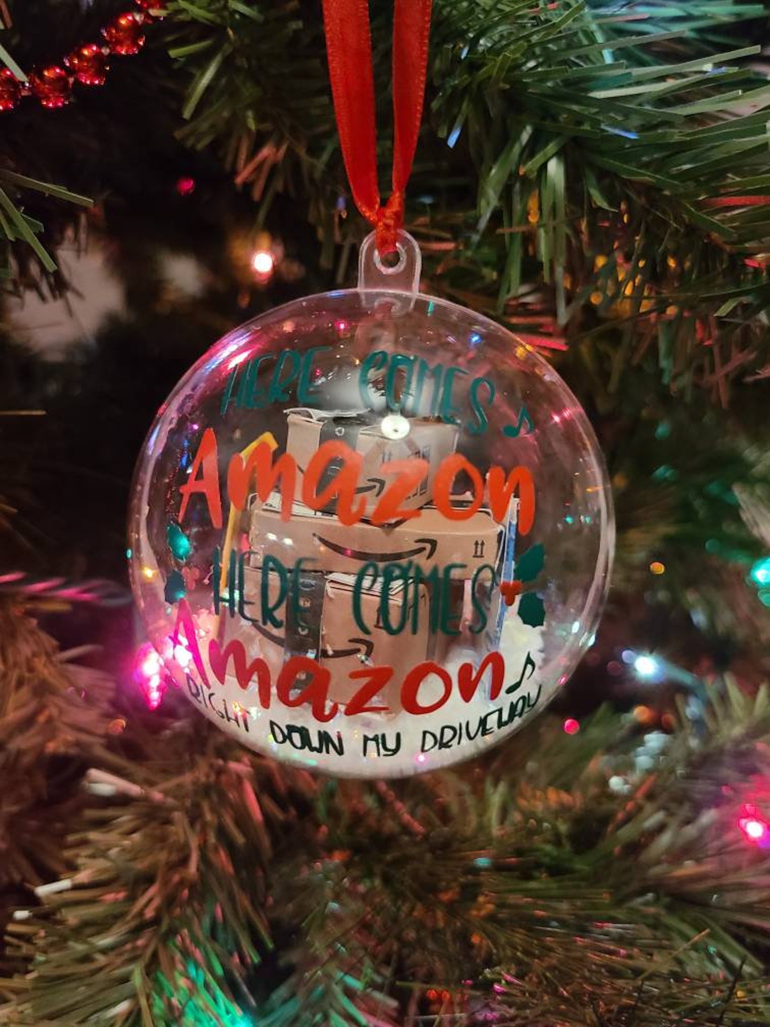 Amazon Mini Package Ornament Etsy