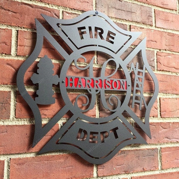 Firefighter Sign - Etsy