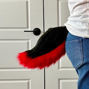 Small Two-Color Fursuit Nub Tails (Deer, Canine, Etc)