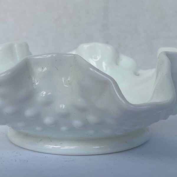 Hobnail Milk Glass Etsy