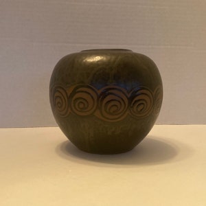 Vintage Brown Pottery Vase