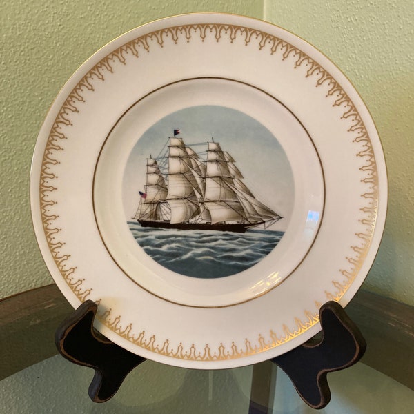 Vintage Currier And Ives Clipper Ship Flying Cloud Plate