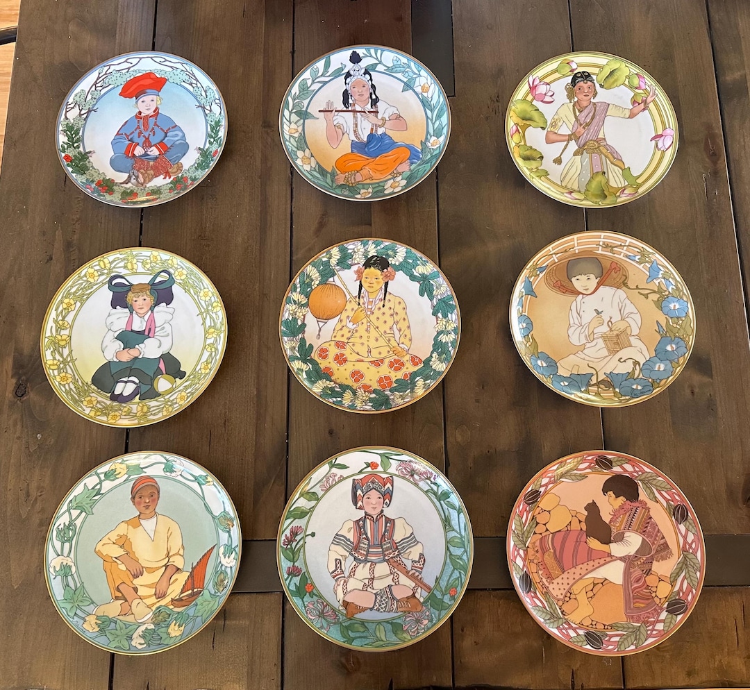 Set of 9 UNICEF Children of the World Plates - Etsy