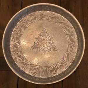 Vintage Hand Wrought Aluminum Tray