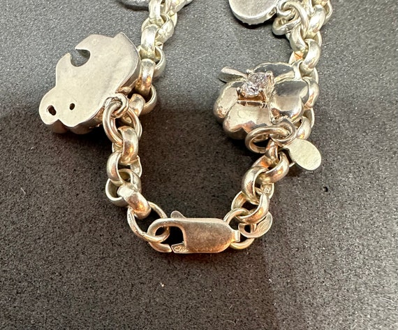 Vintage Sterling Silver “Lucky” Charm Bracelet - image 4