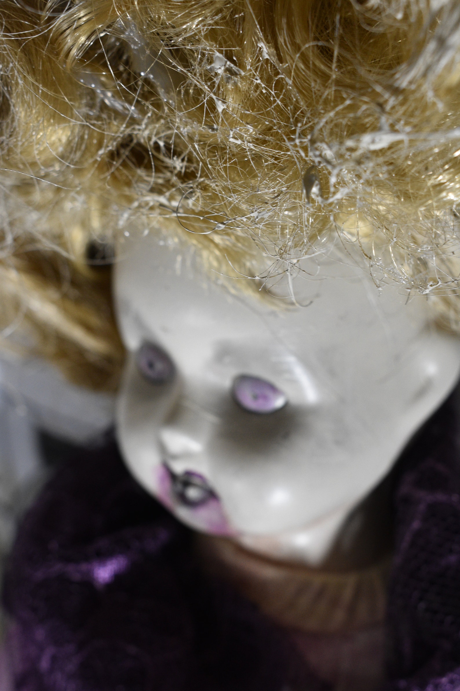 Creepy Art Doll Halowen Collectible Vintage Repainted Etsy UK