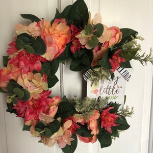 Feeling peachy wreath