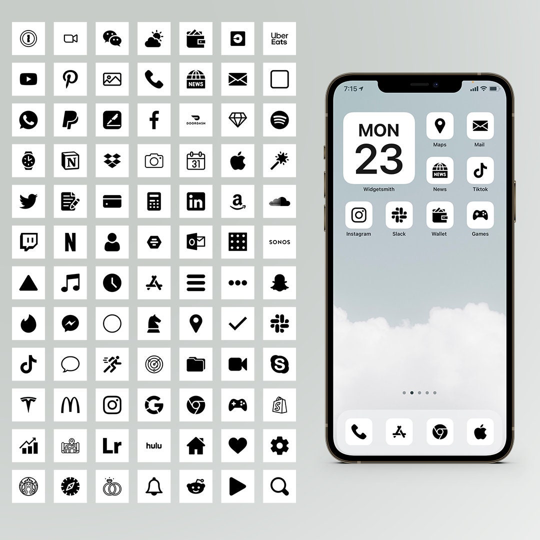 Paper App Ios Icon 800+ IOS 14 Icon Pack - Pink - 10 Colour Variants Included! - 100+ Wall ...