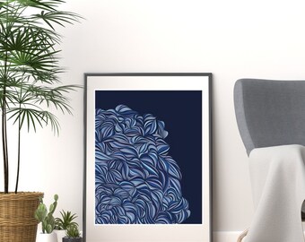 Abstract hand drawn original digital drawing