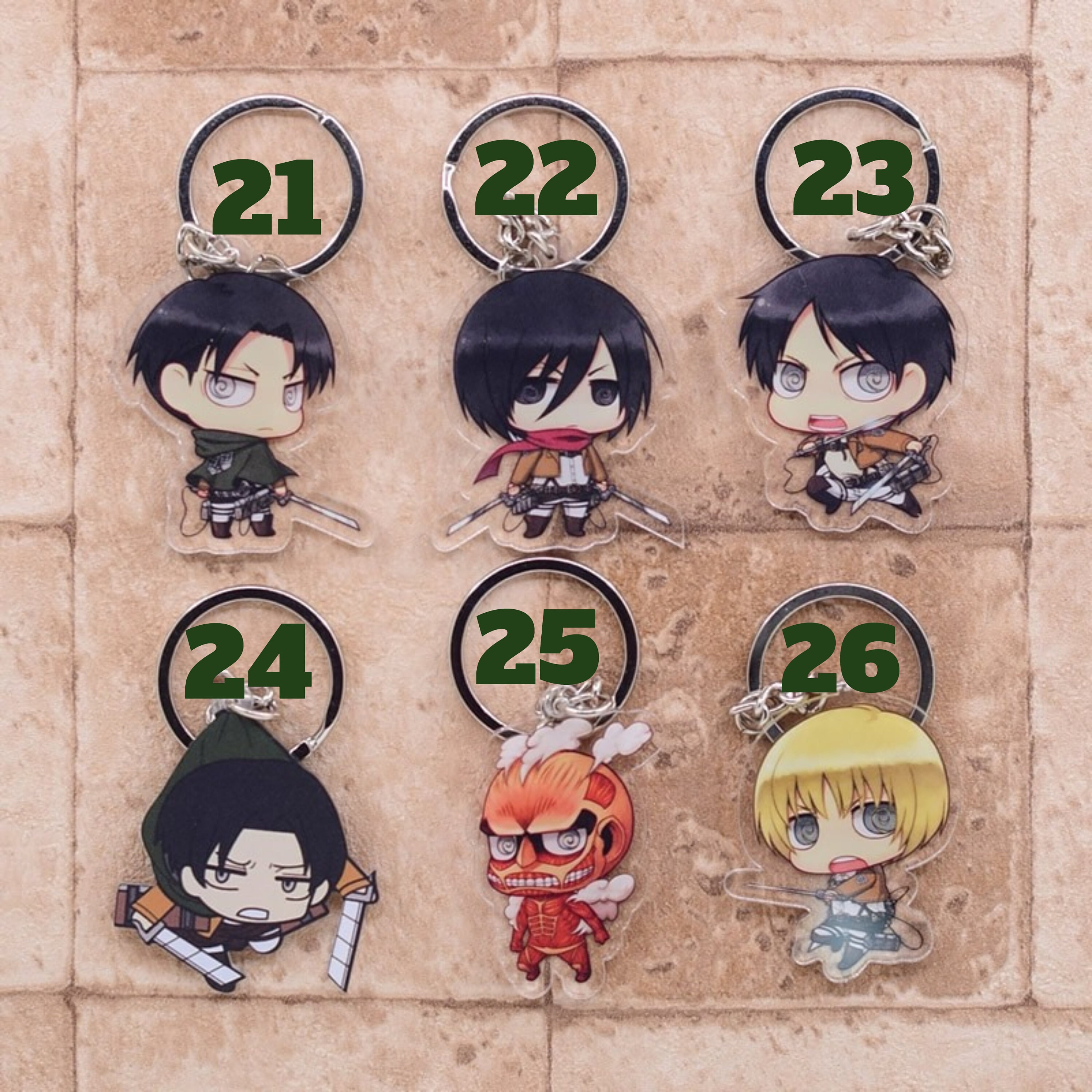levi aot keychain