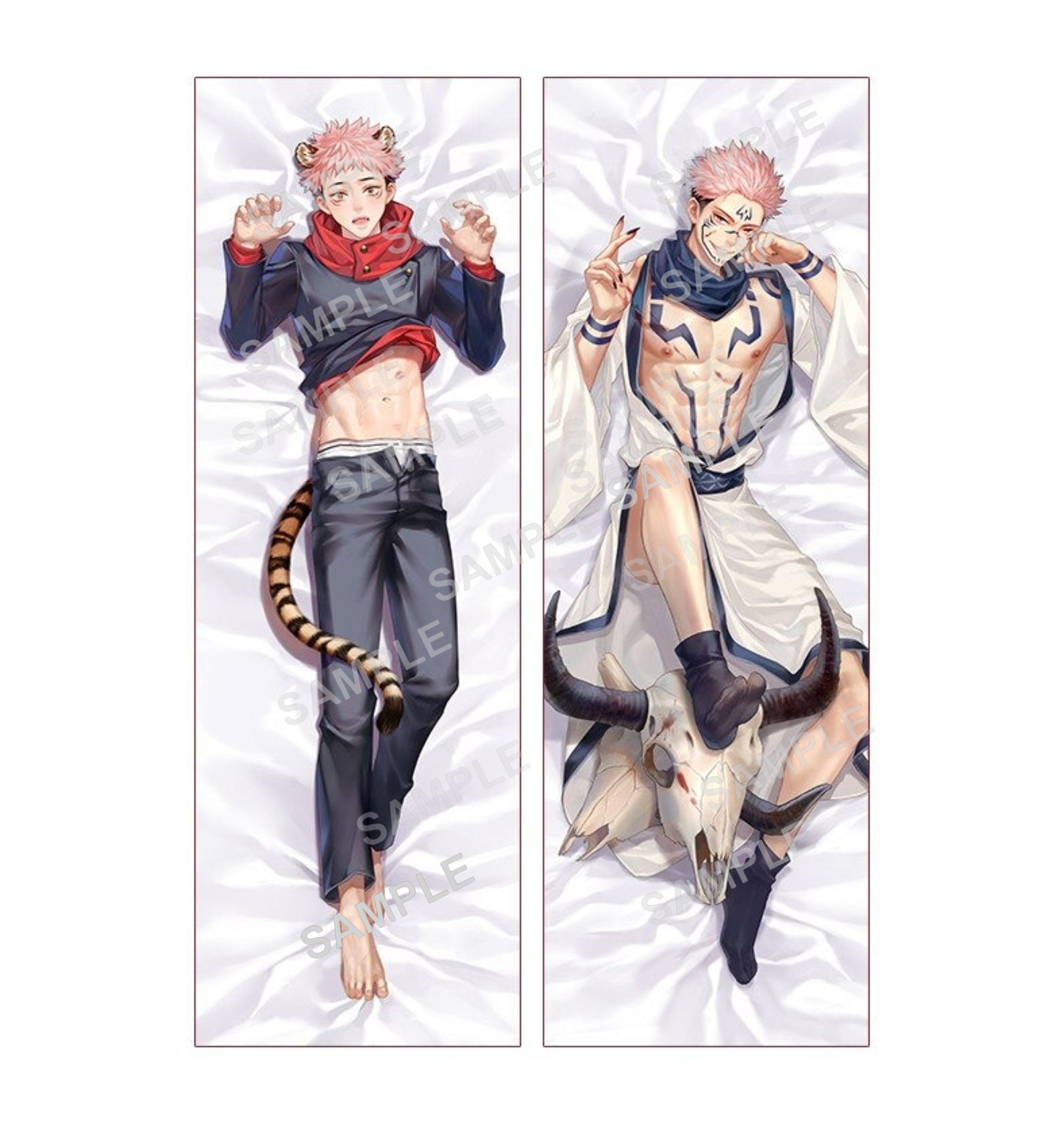 Jujutsu Kaisen Sukuna Dakimakura Hugging Body Pillow Case Etsy