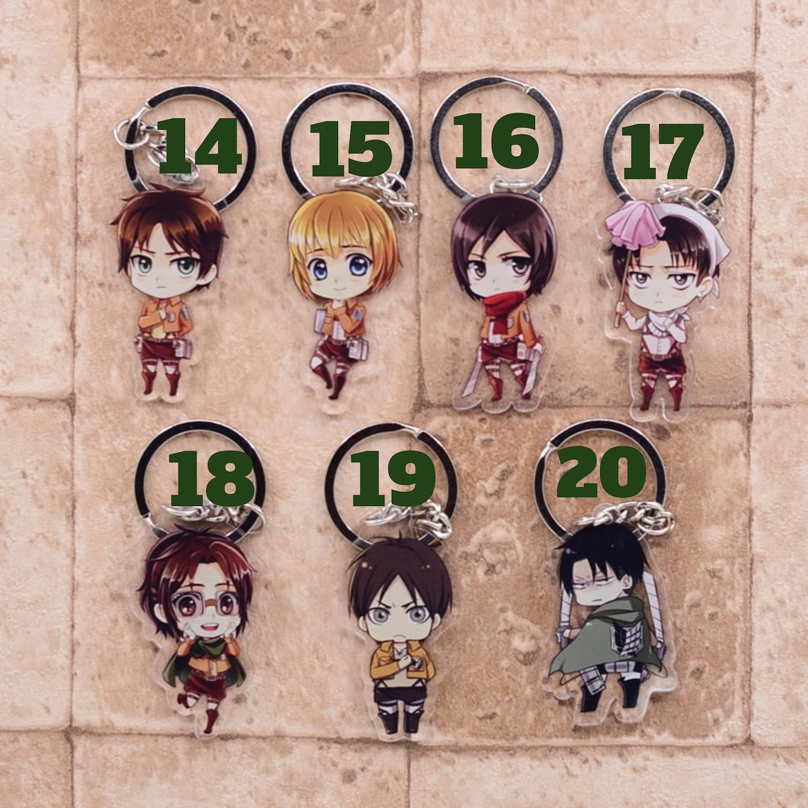 levi aot keychain