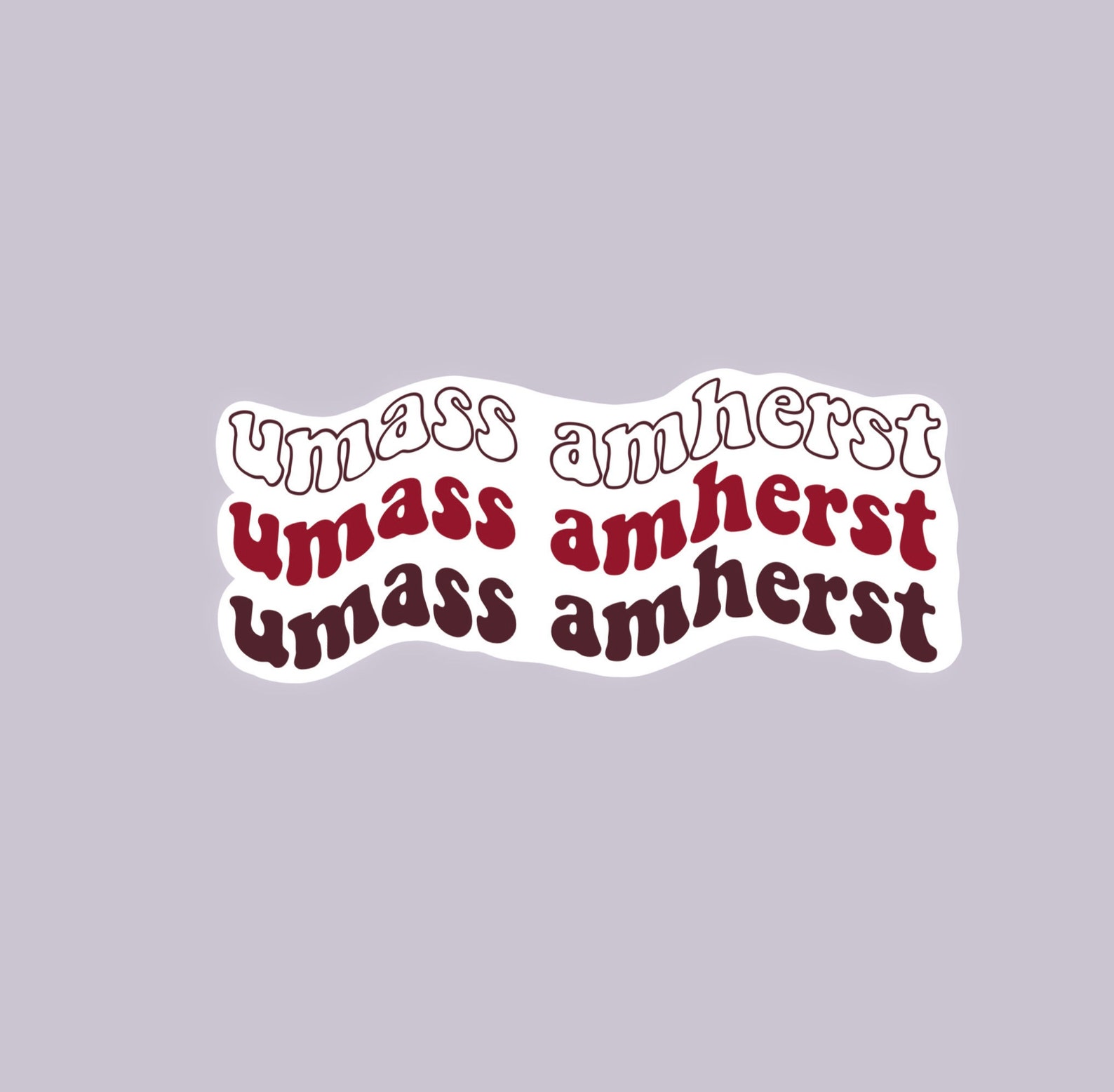 UMass Amherst Stickers Die Cut Stickers College Sticker - Etsy.de