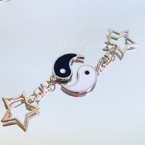 Unique Yin Yang Keychains Set