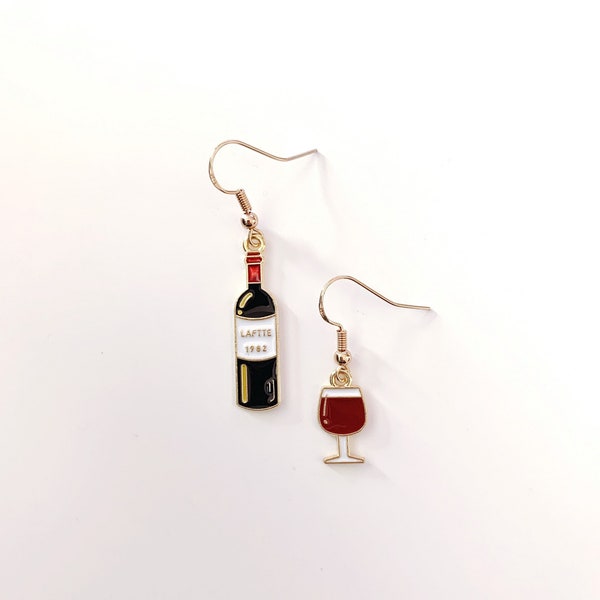 Wine Bottle Earrings Etsy