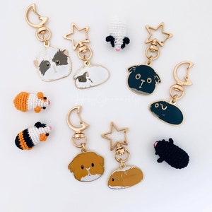 Ensemble de porte-clés au design original pour cochon d'Inde