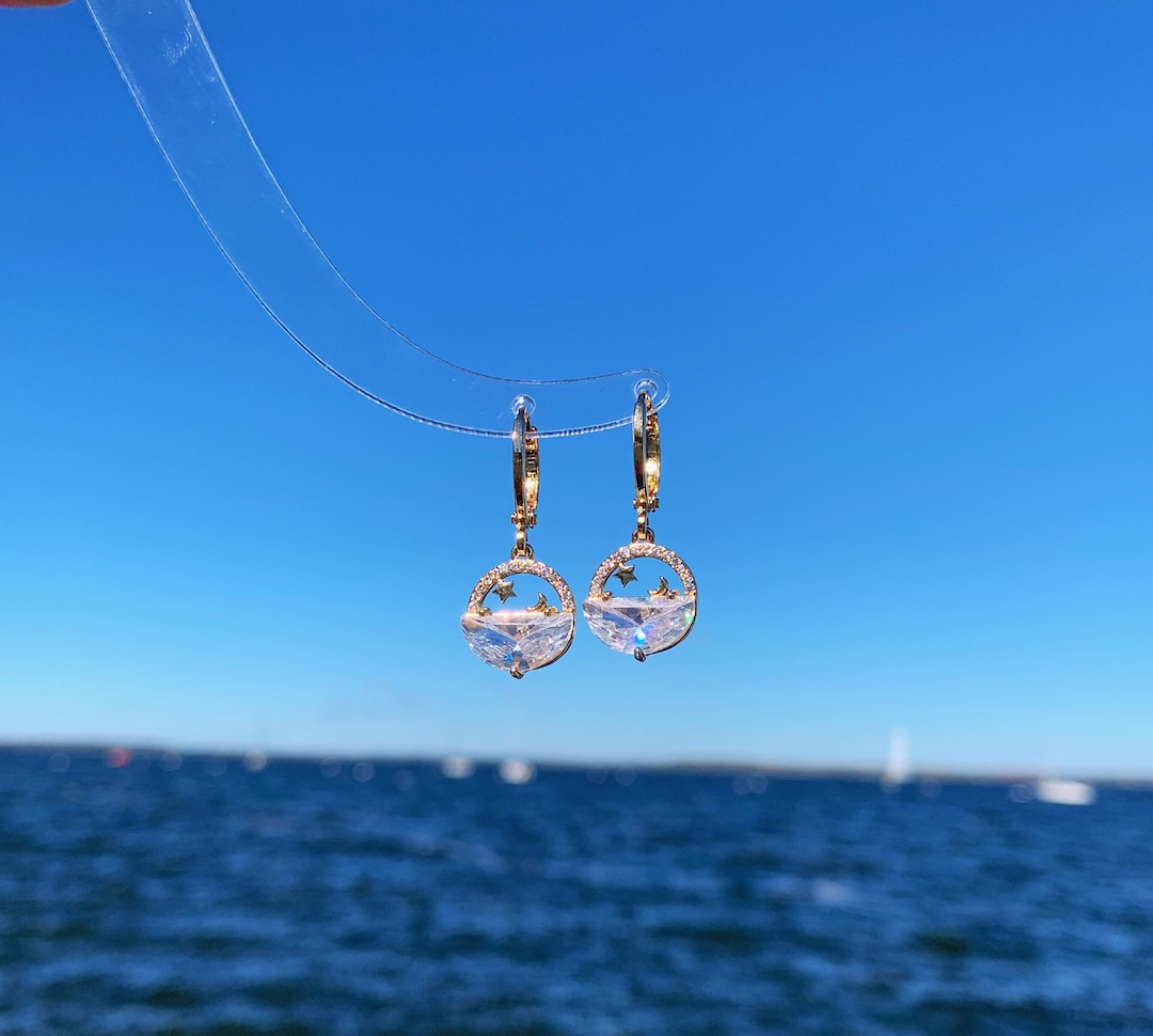The Coastal Star Earrings-Gold main image 1