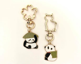Unique Panda Keychains Set