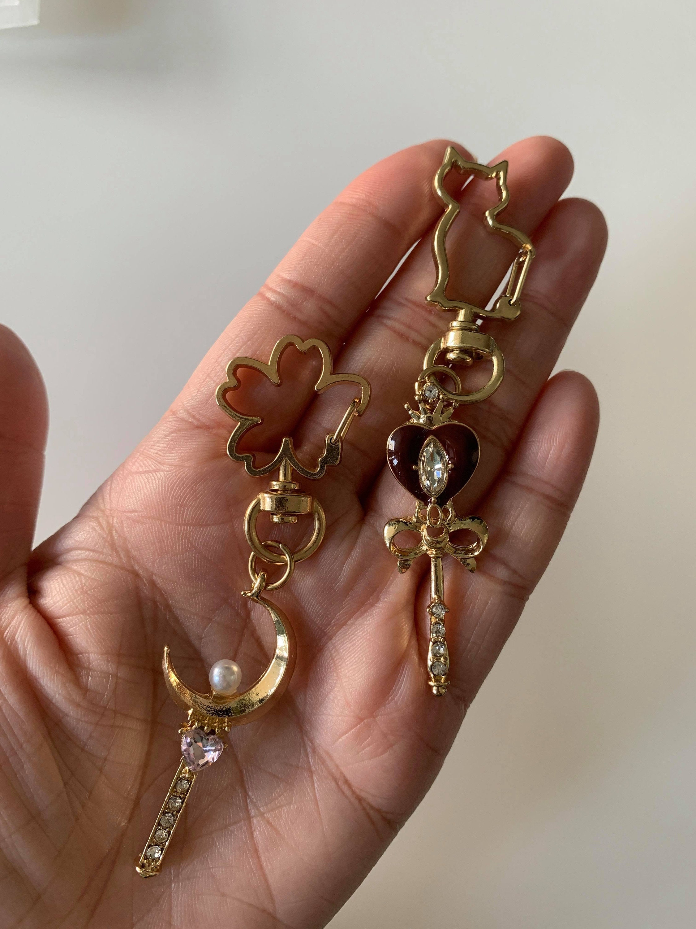 Unique Wizard Wand Keychain Magic Wand Keychain Etsy