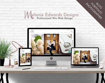 Blush - Wix Pink Template, Website Template, Blog Website, Photographer Template, Portfolio Template, Pink  Gallery Template