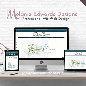 Blue Bloom - eCommerce Template, Wix Template, Organic Online Store, Organic Blog Theme, Organic Online Store Website