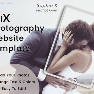 I Do - Wedding Photographer Website, Wix Website Template, Wedding Website Theme, Photography Business Website Template