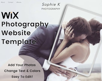 I Do - Wedding Photographer Website, Wix Website Template, Wedding Website Theme, Photography Business Website Template