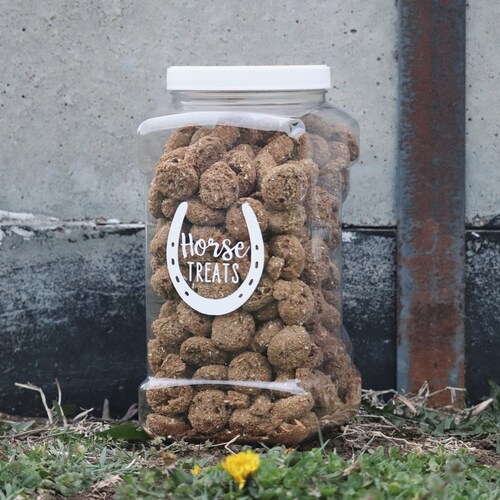 DECAL ONLY Personalized Horse Treat Decal Horse Treat Jar Etsy