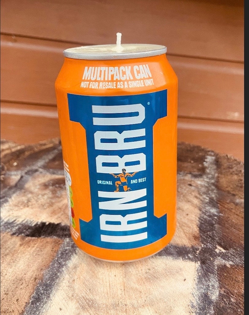 Irn Bru Can Candle Made to Order Highly Scented Gift for A Friend