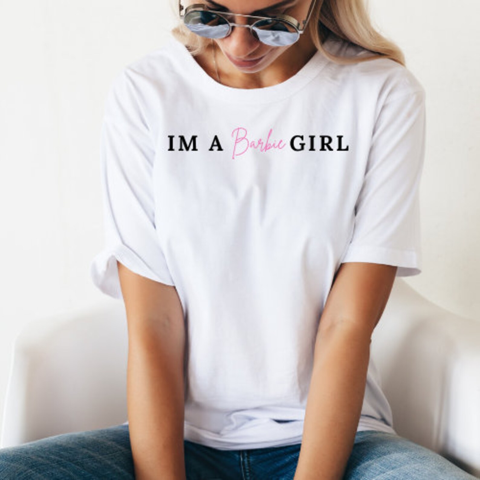 Im a Barbie Girl Quote T Shirt Graphic Tee Design Etsy
