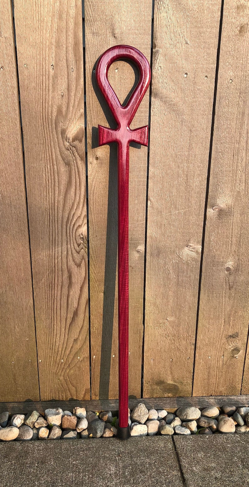 Handcrafted Walking Cane by TP Canes the Egyptian Ankh Etsy