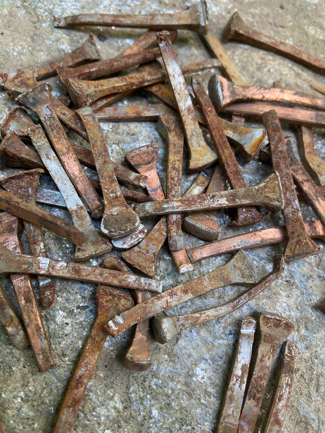 Used Horseshoe Nails Set Of 50 Etsy