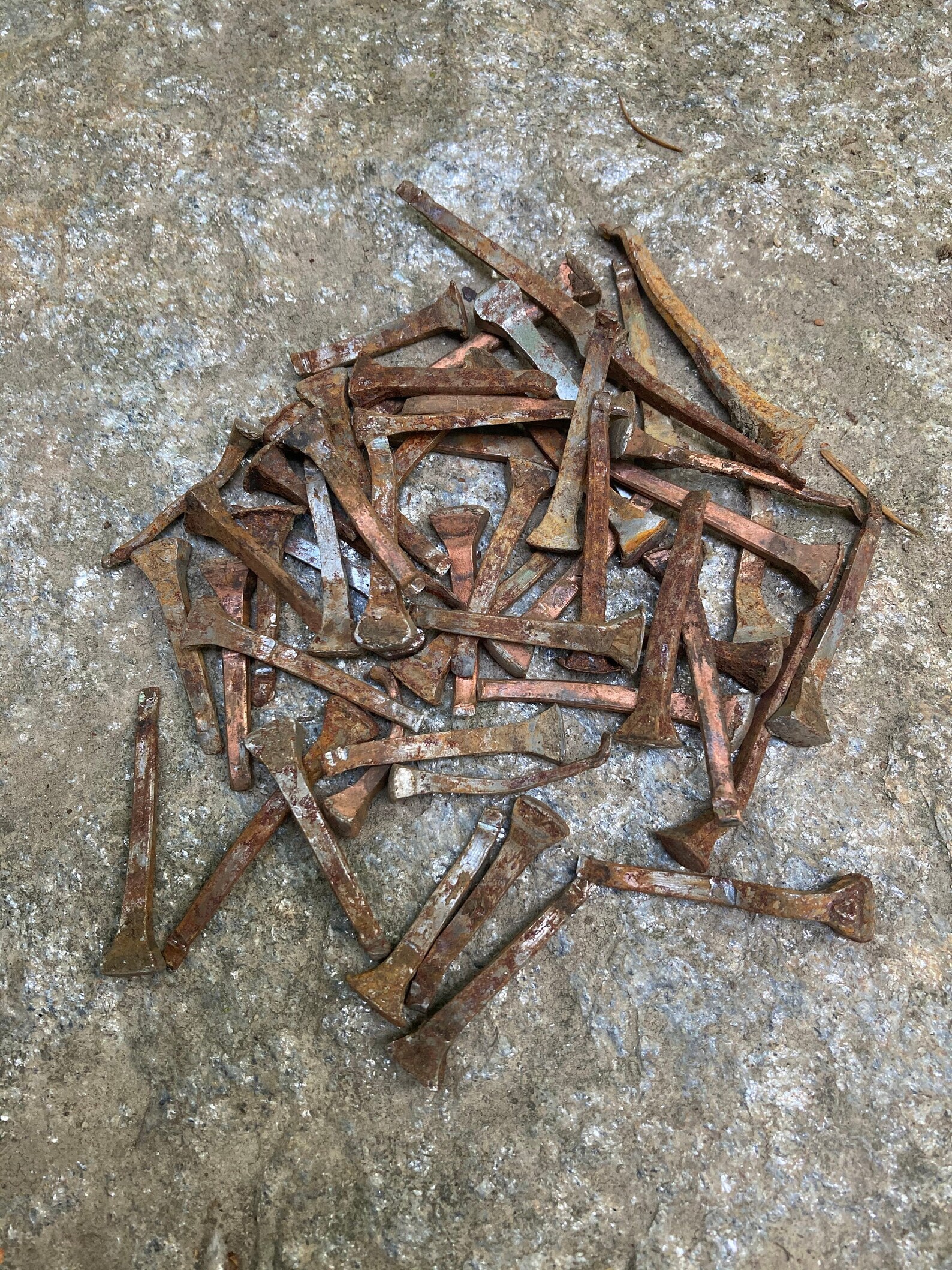 Used Horseshoe Nails Set Of 50 Etsy
