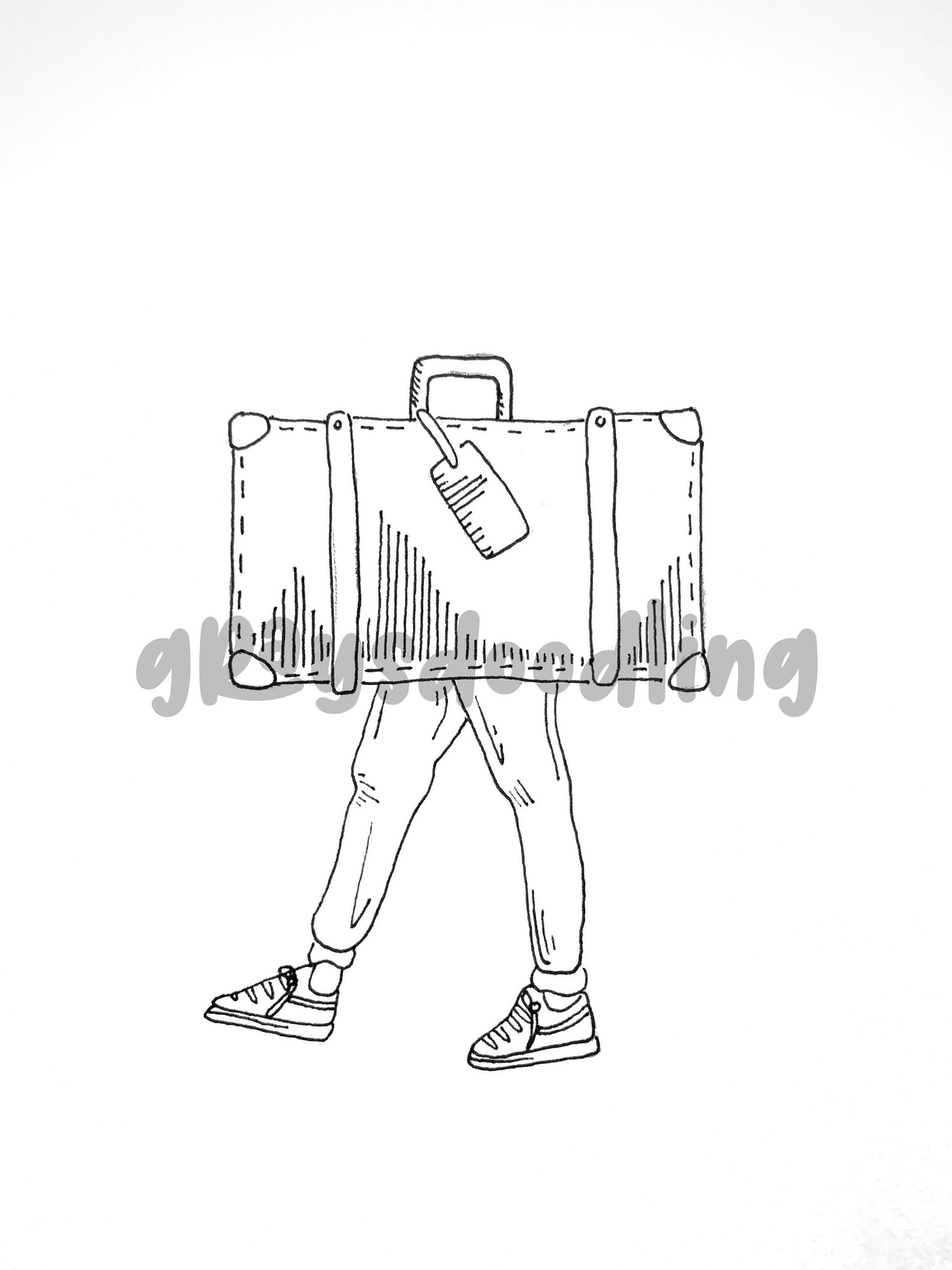 Clairo 'Bags' Tattoo Commission Etsy