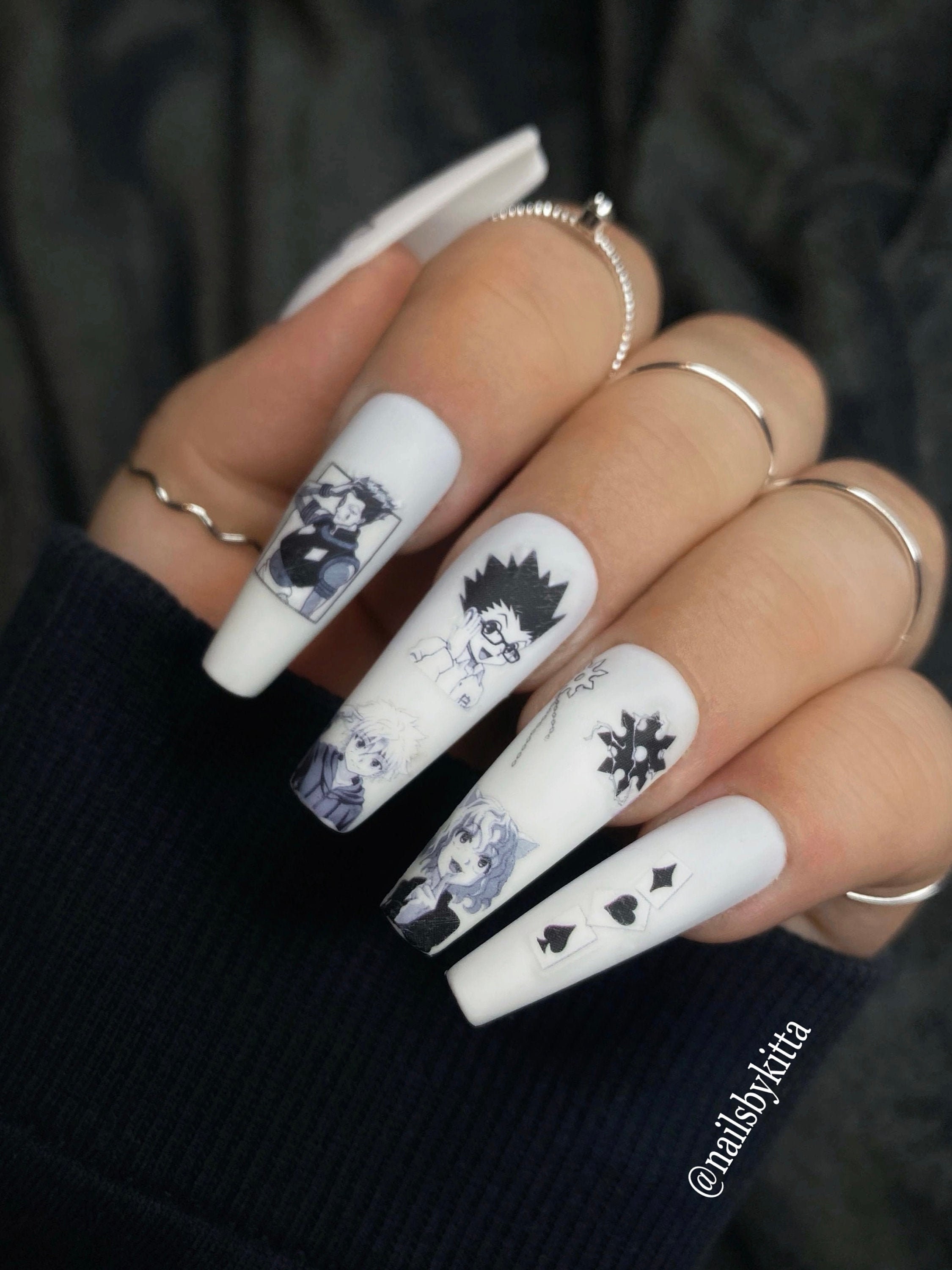 Hunter X Hunter Anime Matte Press On Nails Etsy