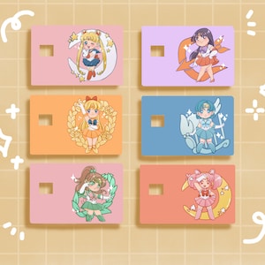 Adesivos Magical Girls Pretty Guardians, Anime, Kawaii, Decalques nostálgicos