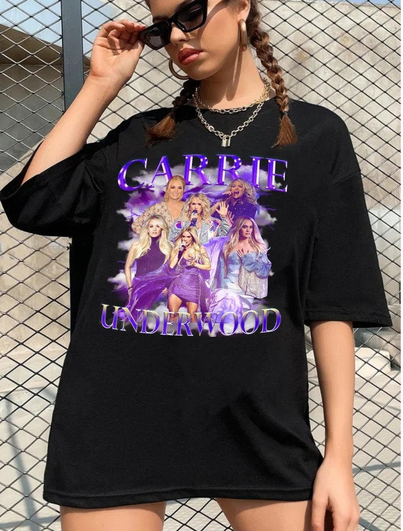 Discover Carrie Underwood Vintage Graphic 90s Shirt, Vintage Carrie Underwood 90s Retro Bootleg Shirt