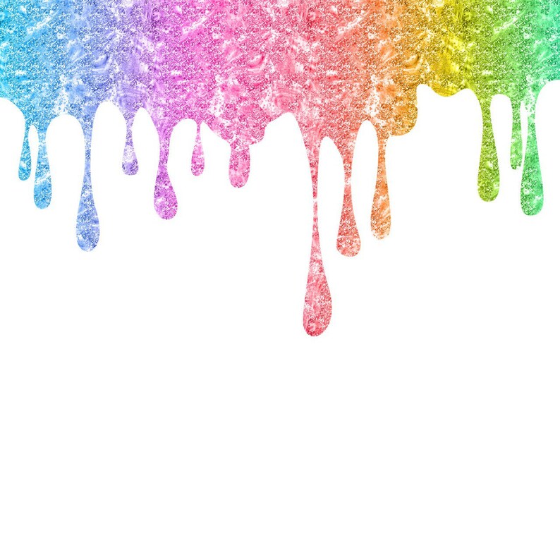 Glitter Rainbow Drip background Etsy