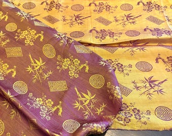 Chinese silk scarf or table runnner  64 x 17