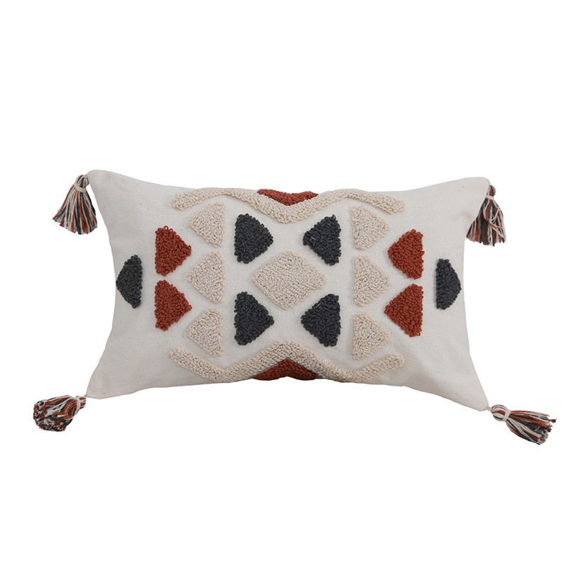 Tassel Pillow \u2022Pillow Cover \u2022 Throw Pillow \u2022 Cushion Cover \u2022 Decorative Pillow \u2022 18x18 Inches \u2022 12x20 Inches