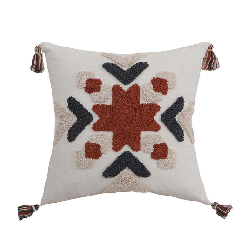 Tassel Pillow \u2022Pillow Cover \u2022 Throw Pillow \u2022 Cushion Cover \u2022 Decorative Pillow \u2022 18x18 Inches \u2022 12x20 Inches