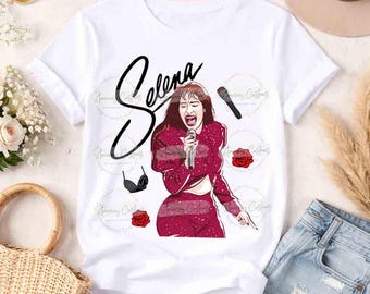 Selena Classic Vintage PNG Design For Valentines Day