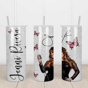 Jenni PNG File for a straight 20oz Skinny Tumbler-Sublimation Wrap