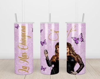 La Más Chingona Jenni PNG para envoltorio de vaso delgado de 20 oz (sublimación)