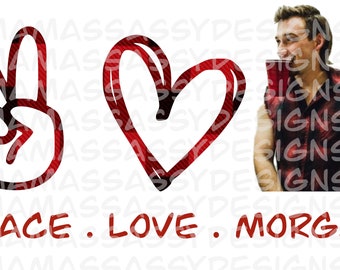 Free Free Peace Love Morgan Wallen Svg