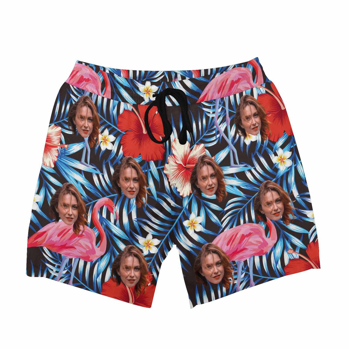 mens swim trunks with face